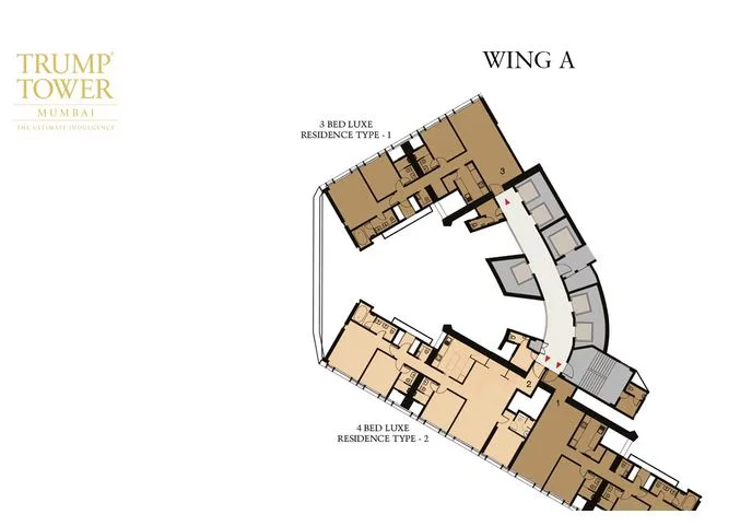 Lodha Trump Tower Wing A Floor Plan