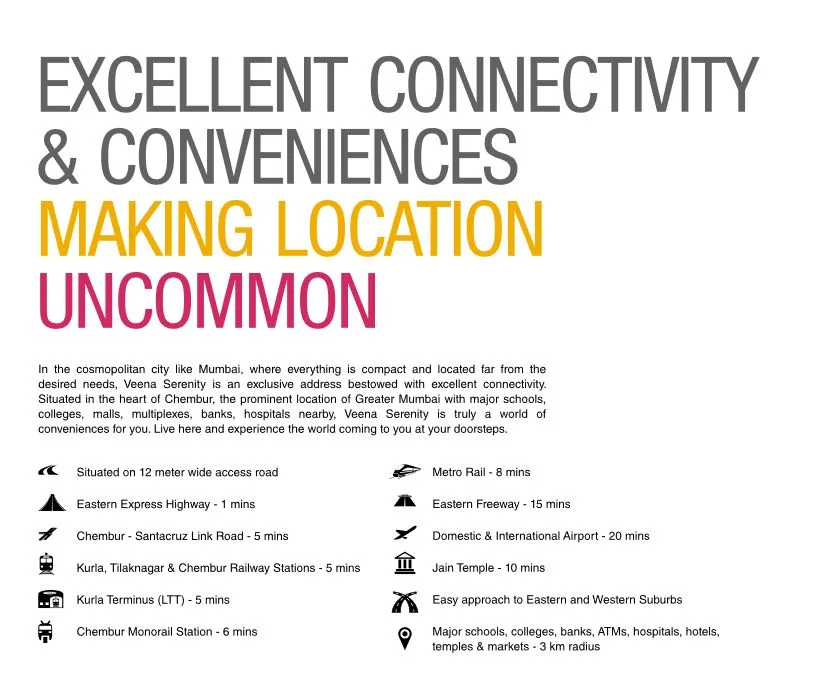 Veena Serenity Location Connectivity