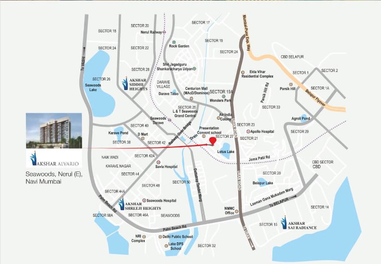 Akshar Alvario Location Connectivity