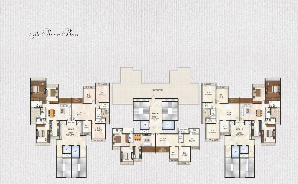 Alvario 13th floor plan
