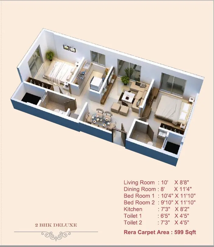 Avant Heritage 2BHK Deluxe