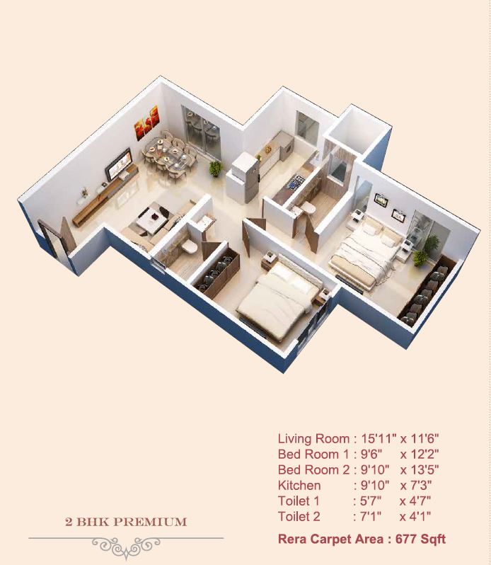 Avant Heritage 2BHK Premium