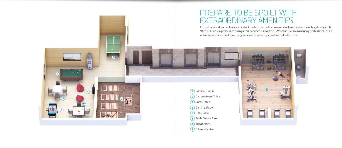 Login Amenities Layout