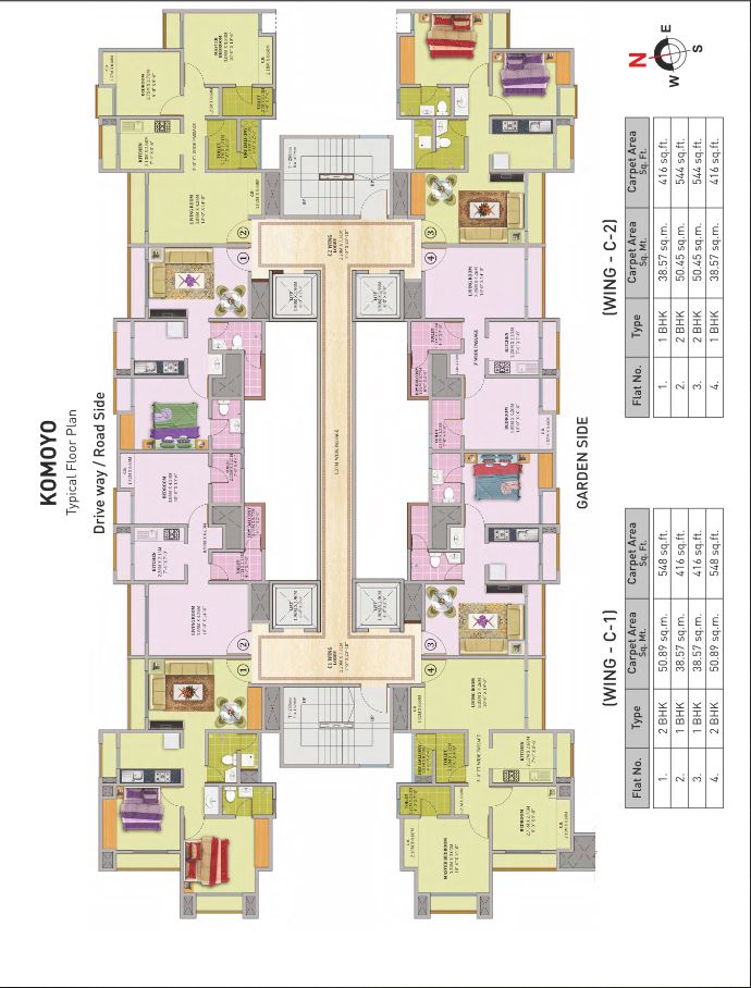 Puraniks Aarambh Komoyo Typical Floor Plan