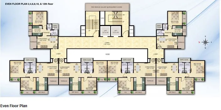 Even floor plan
