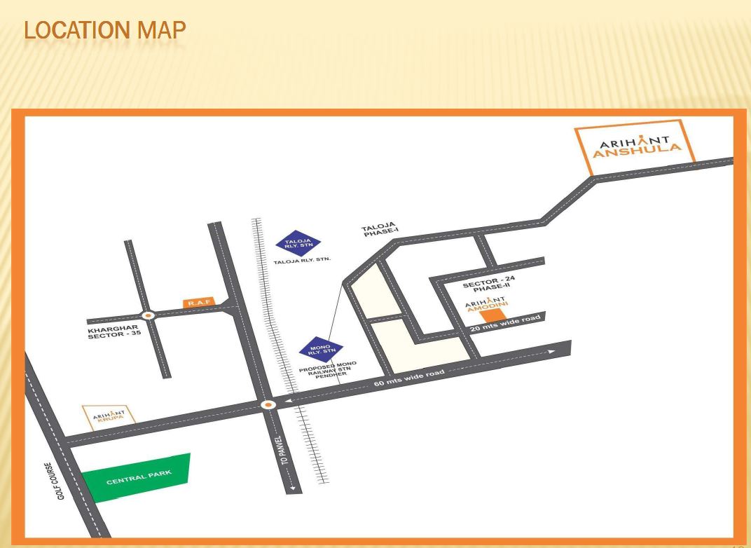Arihant Anshula Location Map