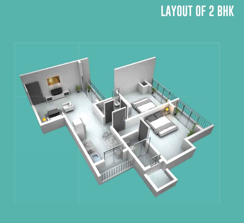 Dahlia 2BHK Layout (3)