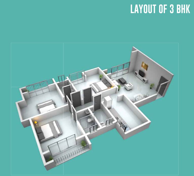 Dahlia 3BHK Layout (4)