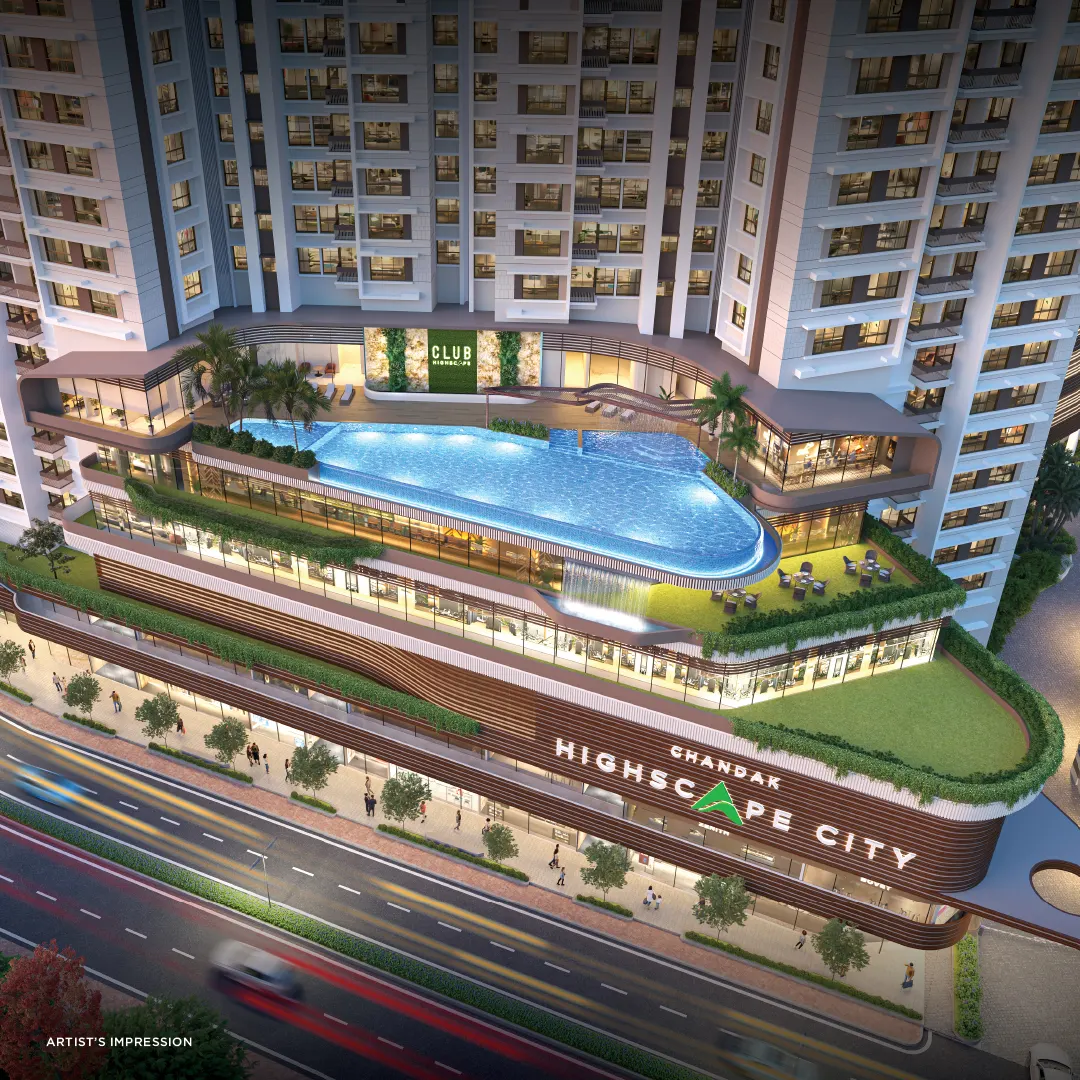 Clubhouse and pool - developer artist impression