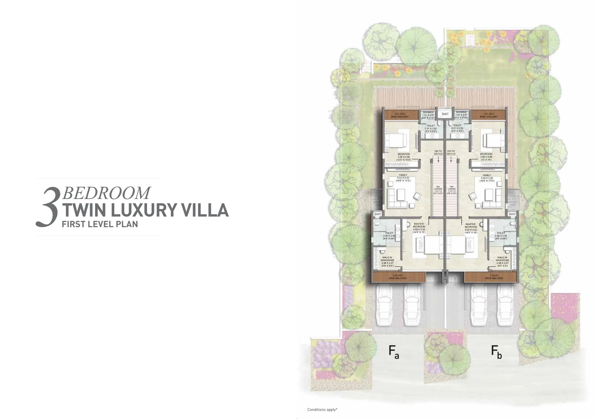 3 bedroom twin villa first floor - from official PDF, page 6