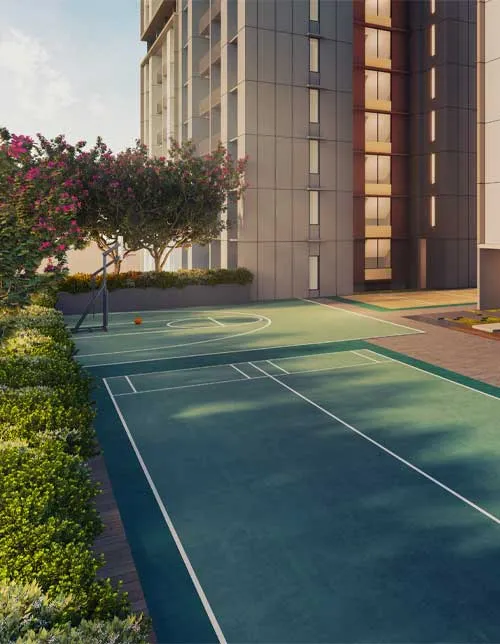 2.7 acres of township greens with racquet club (developer visual, illustrative unless marked actual)