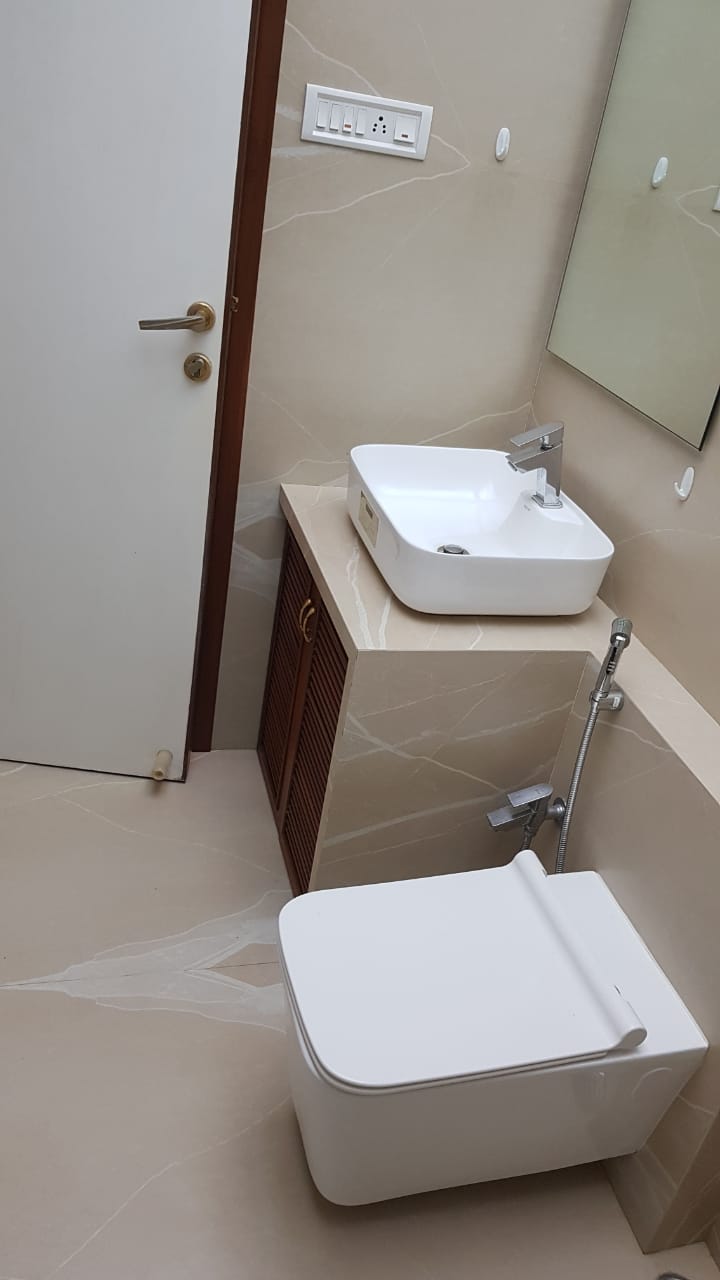 Master Bathroom1 - Orchid White, Khar West