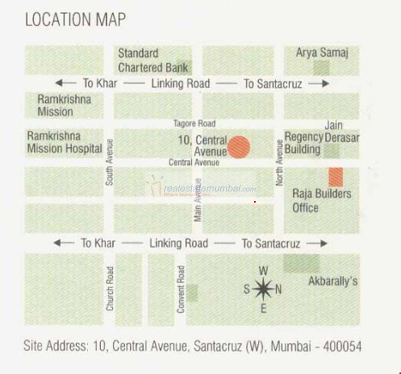 Location Plan - 10 Central Avenue, Santacruz West