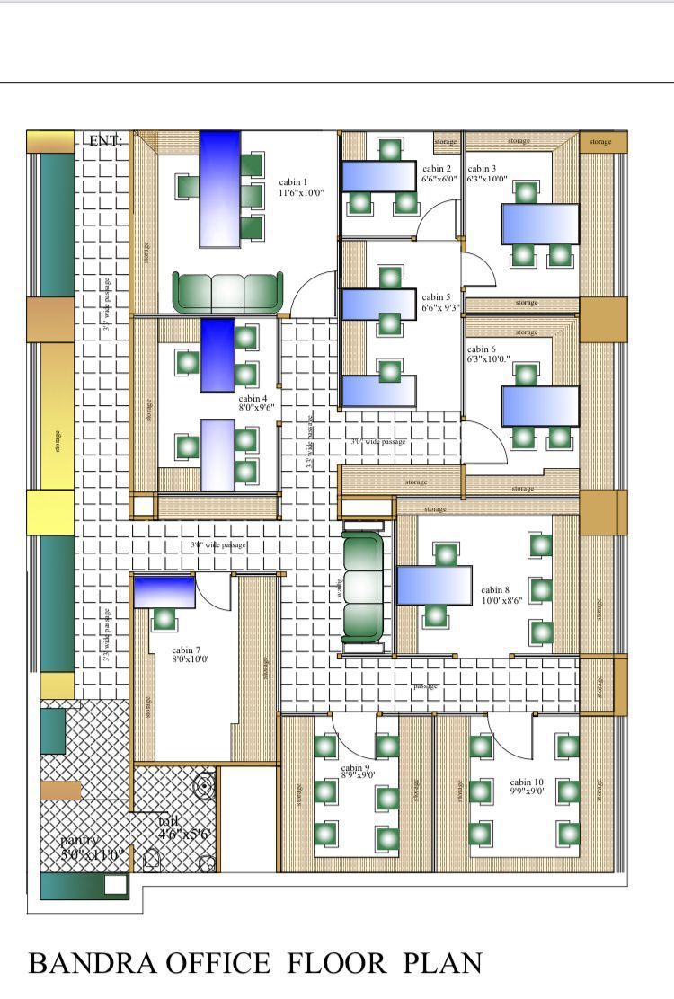Office Space Fully Furnished in New Imperial Plaza , Bandra West