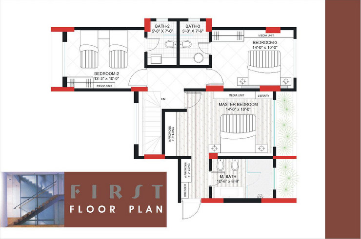 Floor Plan - United Classic, Bandra West