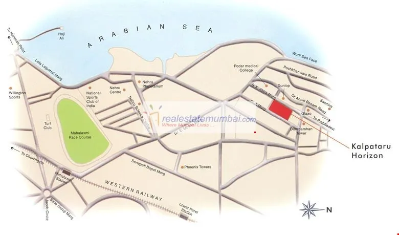 4 BHK Flats for Sale in Kalpataru Horizon, Worli