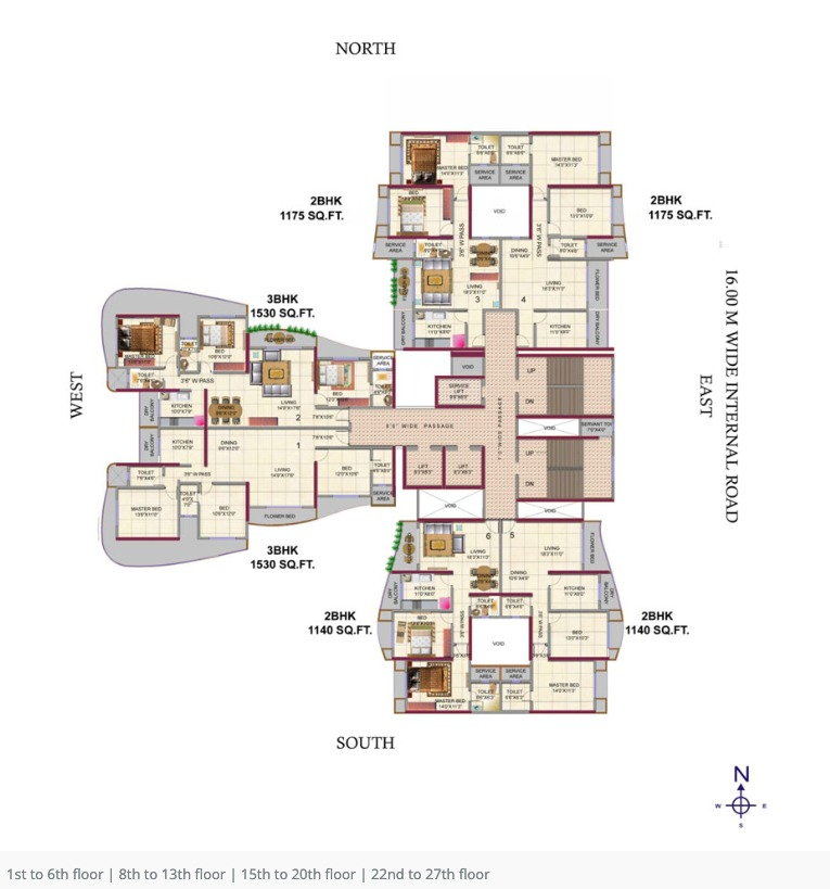 2 BHK Semi Furnished in HDIL Metropolis , Andheri West